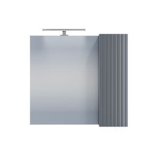 Зеркало-шкаф с подсветкой Санта Юпитер 700545 70 см графит матовый